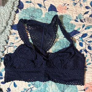 Aerie Lace Bralette in Navy Blue
